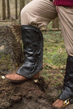 Leather Gaiters - Black