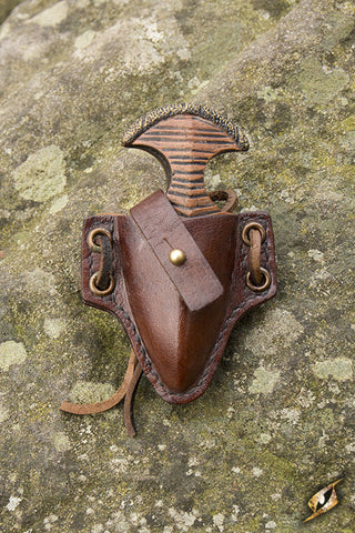 Push Dagger Holder - Brown