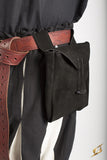 Leatherbag Thin - Black - Large
