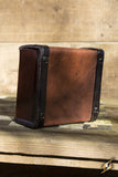 Square Leather Bag - Brown