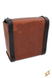 Square Leather Bag - Brown