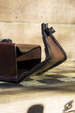 Square Leather Bag - Brown