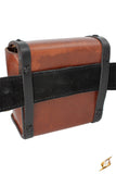 Square Leather Bag - Brown