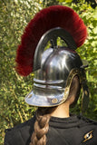 Roman Trooper w. Plume - Red - Medium
