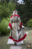 Dress Isobel - Azure Green/Dark Red