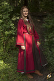 Dress Astrid - Red/Brown