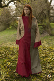 Dress Runa - Dark Red/Dryad Green