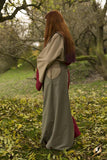 Dress Runa - Dark Red/Dryad Green