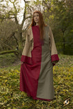 Dress Runa - Dark Red/Dryad Green