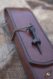 Cutlery w. Leather Hanger - Brown