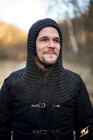 Chainmail Hood - Alaric - Epic Black