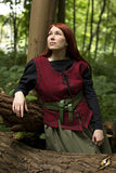 Ladies Vest - Dark Red