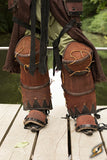 Orc Brute Greaves - Brown