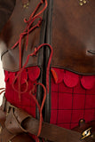 Female Leather Armour Brown-Red