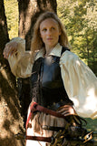 Female Leather Armour Black