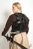 Female Leather Armour Black