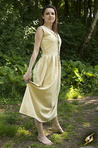 Peasant Dress - Desert Beige