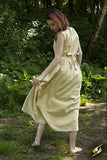 Peasant Dress - Desert Beige