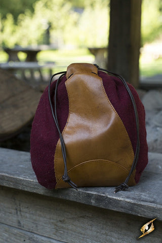 Merchant Purse - Red/Brown
