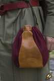 Merchant Purse - Red/Brown