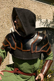 Shoulder Armour & Neck Guard - Black/Brown - Large