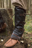 Leather Gaiters - Brown