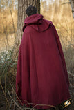 Cloak Wool - Dark Red